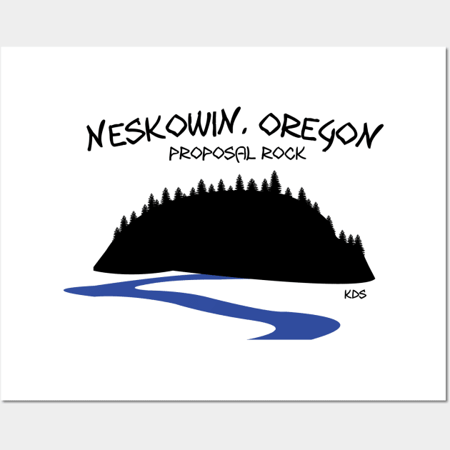 Neskowin Oregon Proposal Rock Wall Art by KDStudio